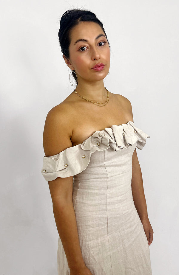 BRIDGETTE OFF SHOULDER MAXI DRESS