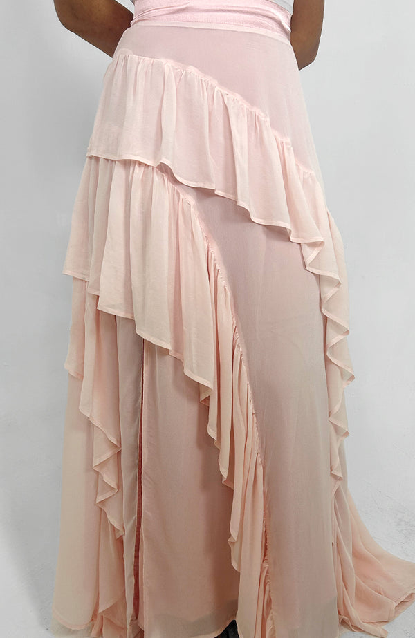 CARMEN RUFFLED MAXI DRESS