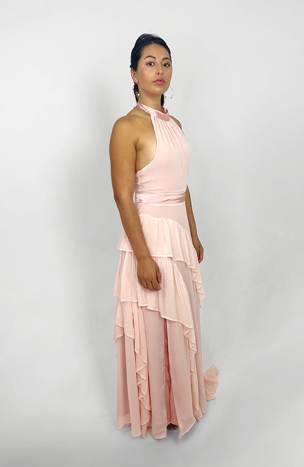 CARMEN RUFFLED MAXI DRESS